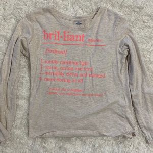 Old navy girls long sleeve